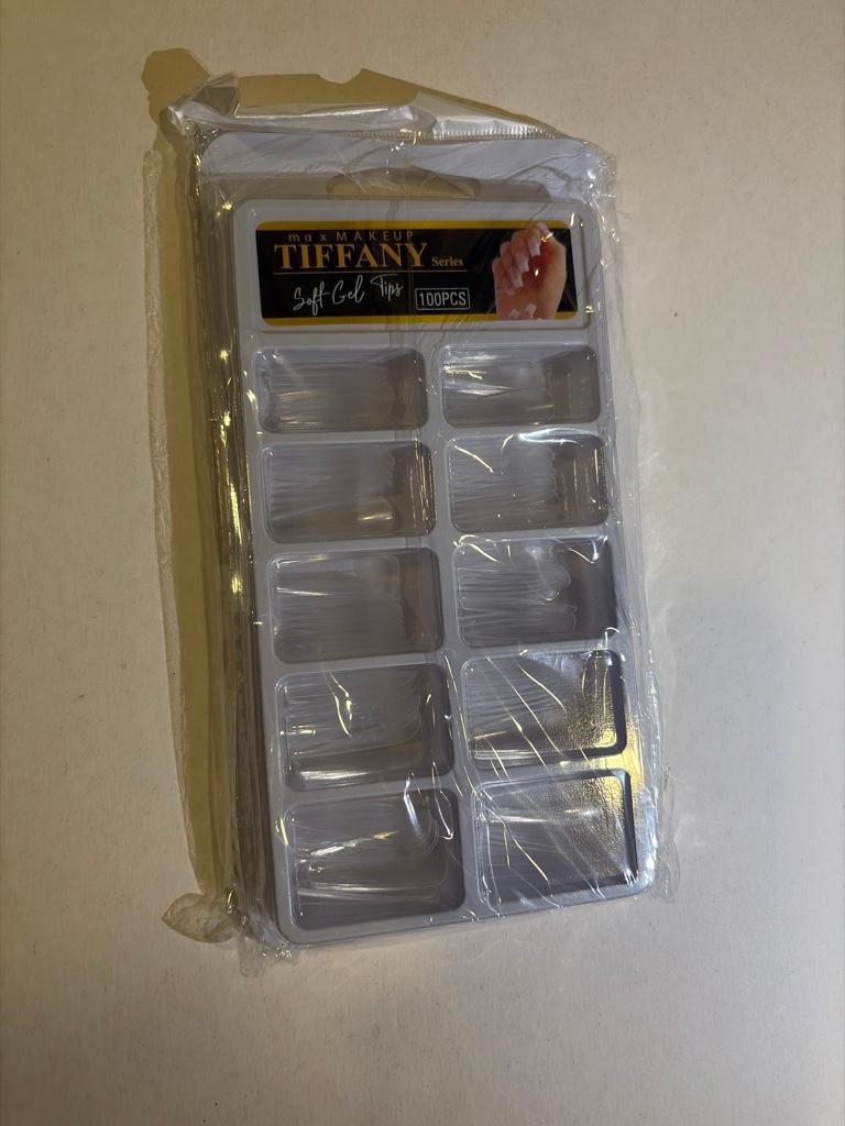 Uñas jelly coffin 100 pcs Tiffany
