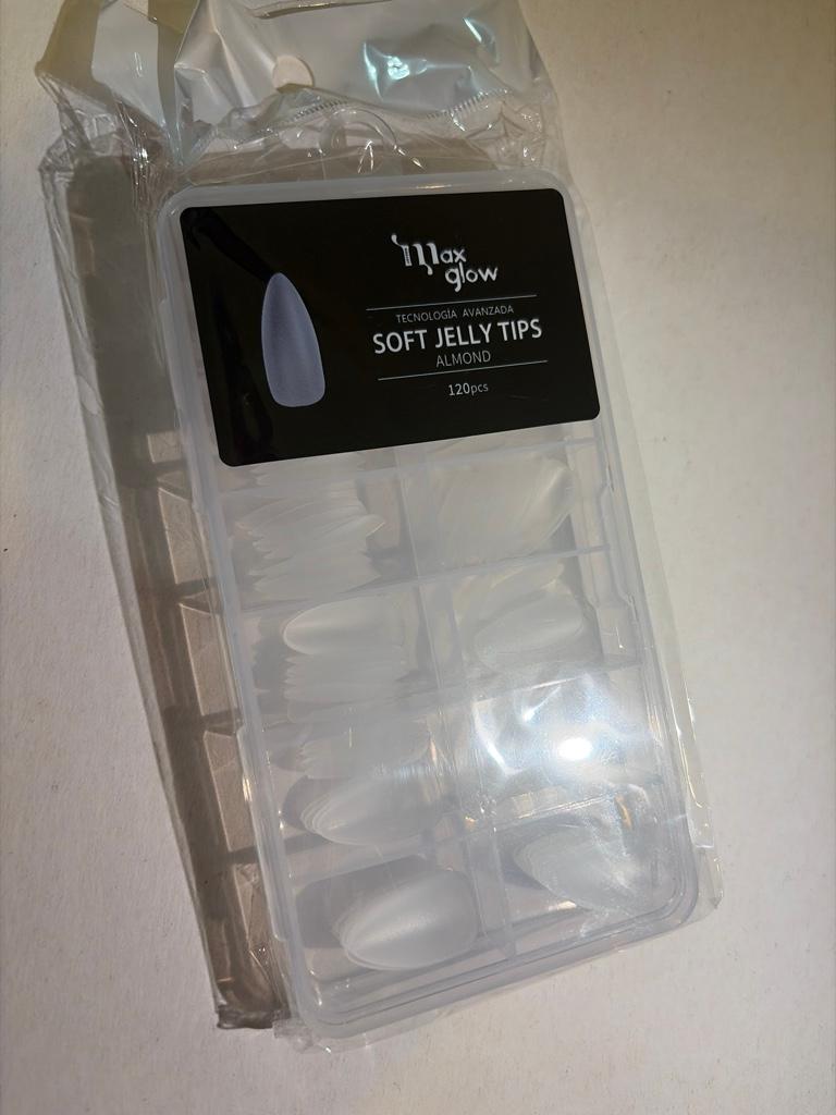 Uñas jellytip almond x120 pcs maxglow