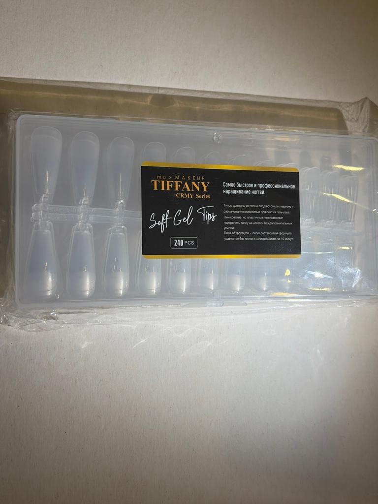 Uñas jelly coffin 240 pcs Tiffany