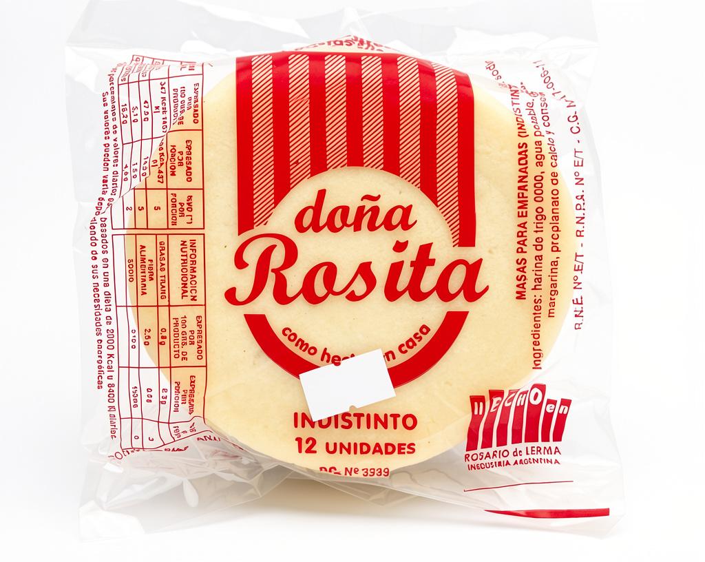 Discos / Tapas para empanadas DOÑA ROSITA (paquete)