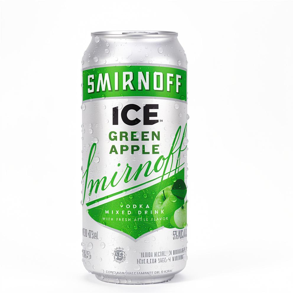 Lata GREEN APPLE Smirnoff Vodka 473 cm3 (SIX PACK / 6 unidades)