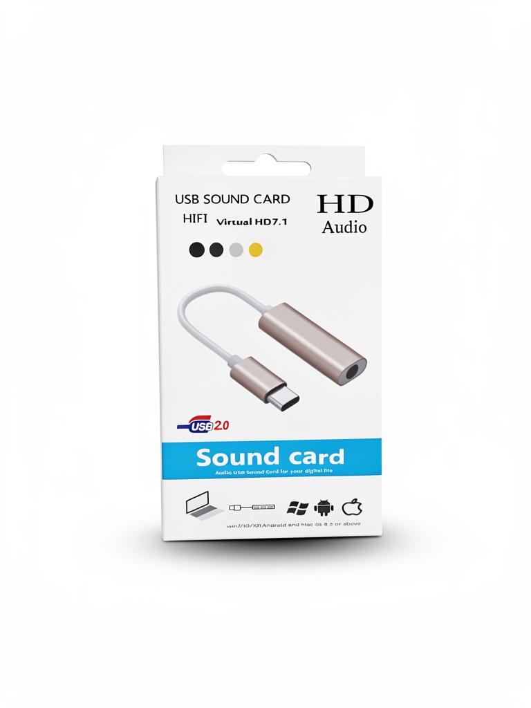 ADAPTADOR DE TIPO C A 3.5MM HD