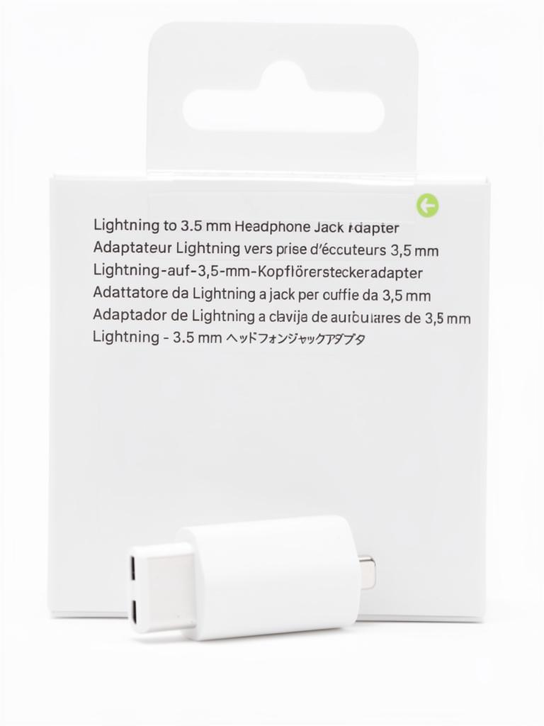 Miniatura 2 de Adaptador de Lightning Macho a plug 3.5 mm blanco