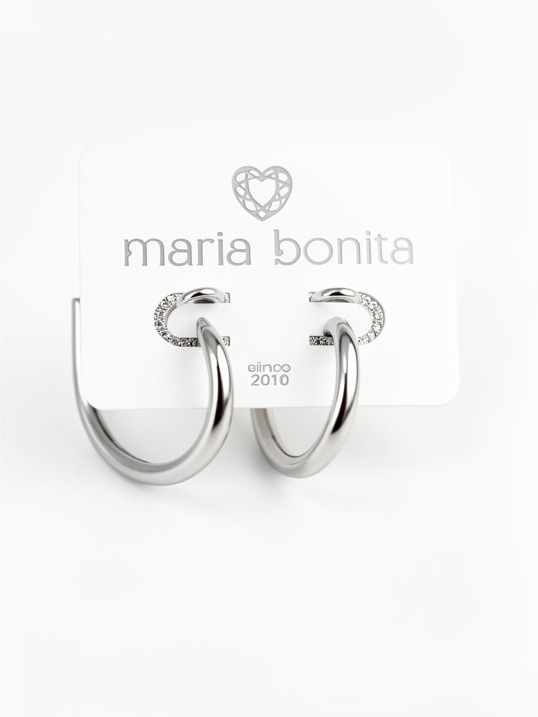 Miniatura 3 de Aretes argolla plateados