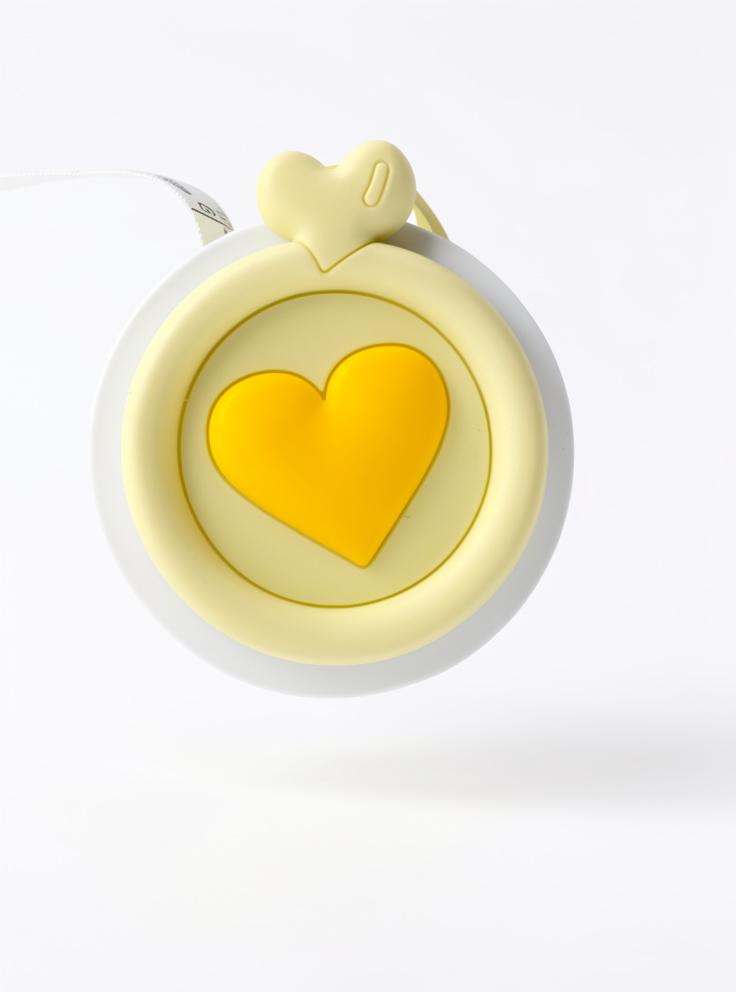 CINTAS METRICAS CORAZON AMARILLO