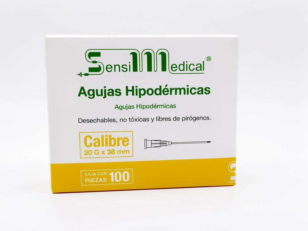 Aguja Hipodérmica 20G x 38mm, Pieza