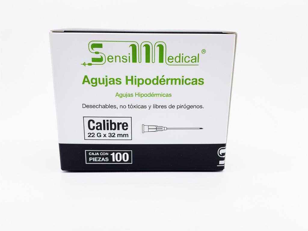 Agujas Hipodérmicas 22G x 32 mm, Pieza