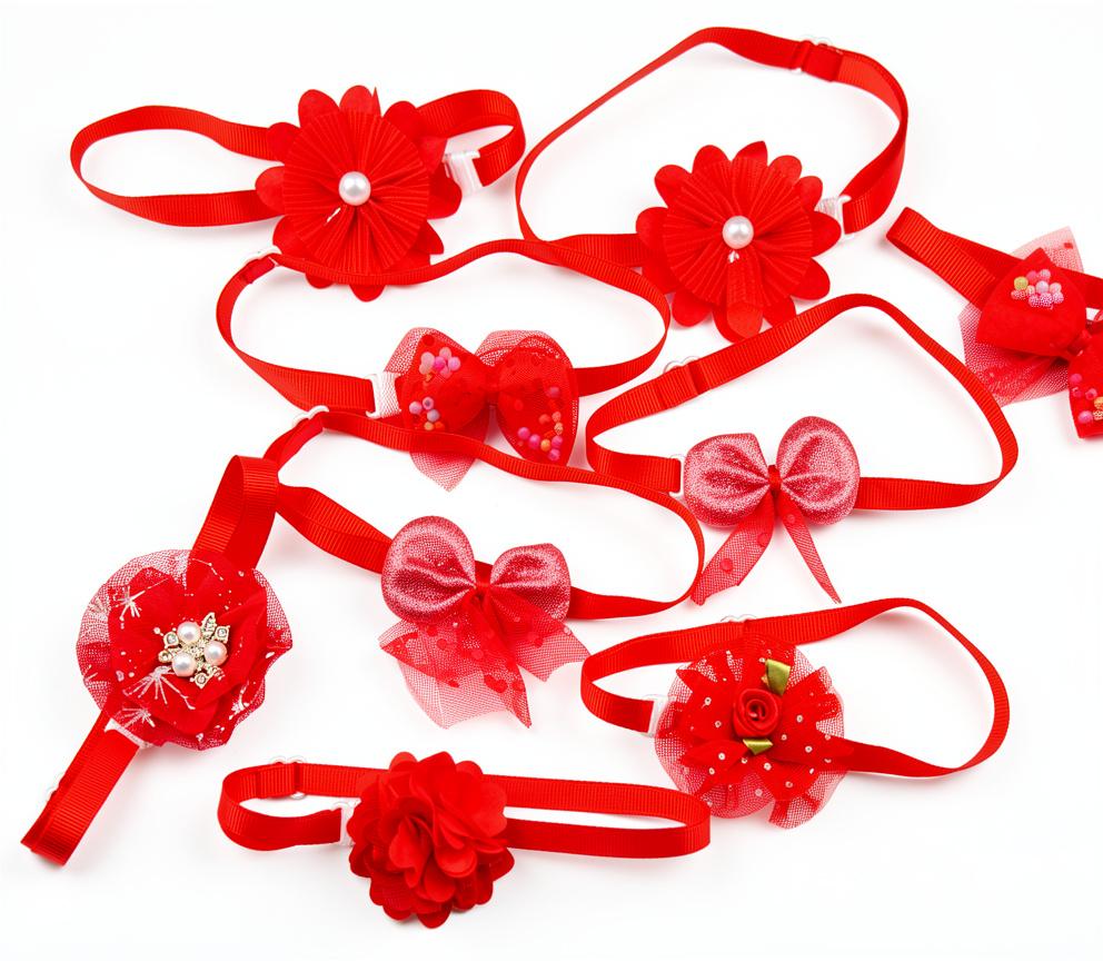 10 CORBATINES ROJOS SURTIDOS 