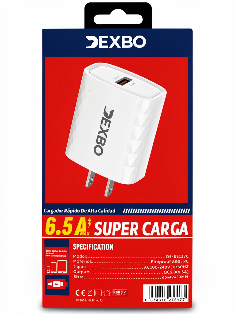 Miniatura 2 de DEXBO CARGADOR CARGA ULTRA RÁPIDA 6.A MAX