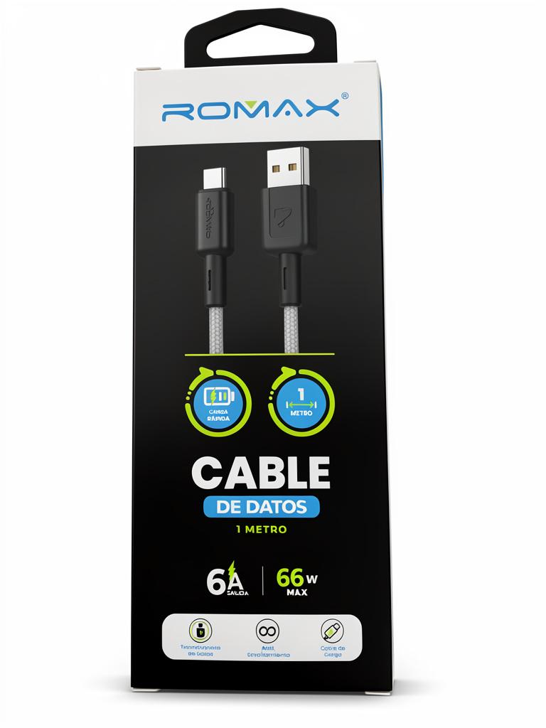 Miniatura 2 de CABLE ROMAX CARGA RÁPIDA 66W SALIDA MÁXIMA