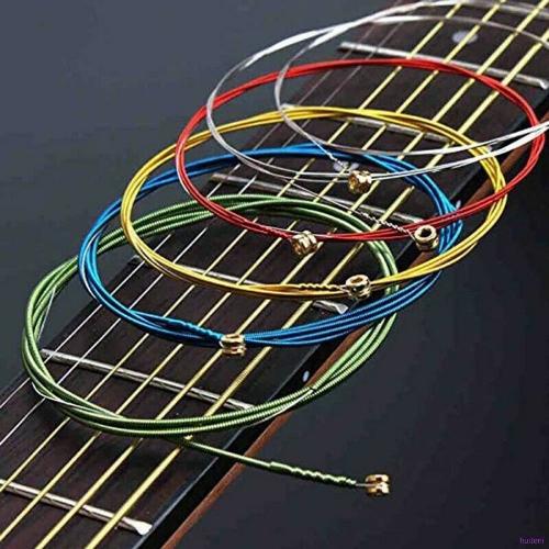 6 cuerdas de guitarra acustica