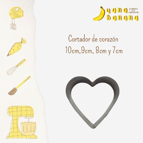 CORTADOR METALICO CORAZON 10cm 
