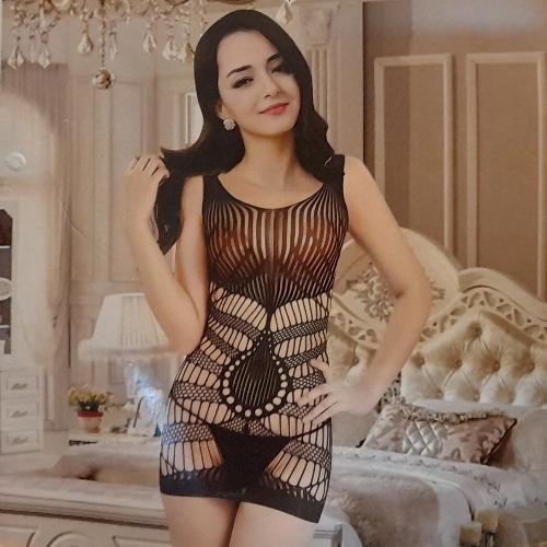 Babydoll malla color negro 