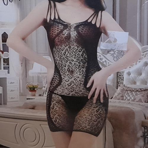 Babydoll de malla negra 