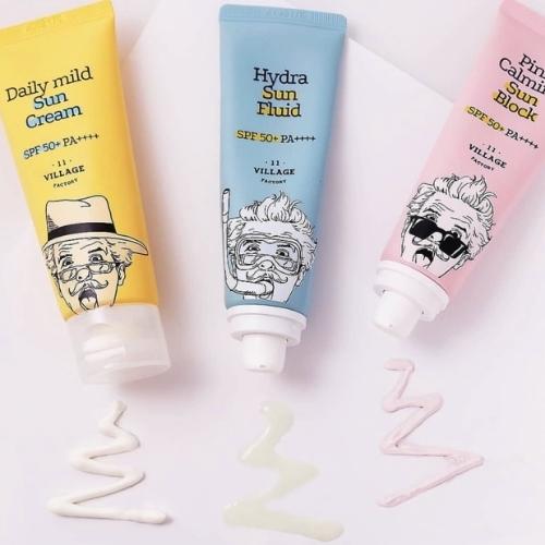 11 Village Factory Sunscreen Set Travel Size