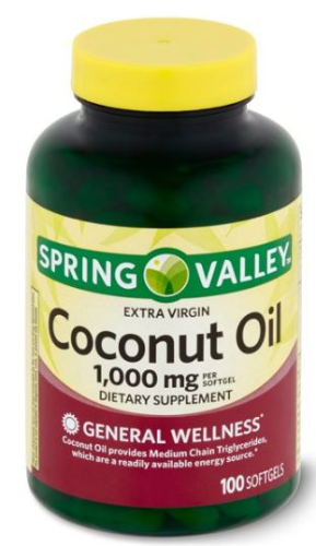 Aceite de coco Spring Valley 1000mg  90 Caps