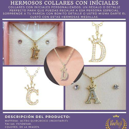 COLLARES CON INICIALES C/. CORONA