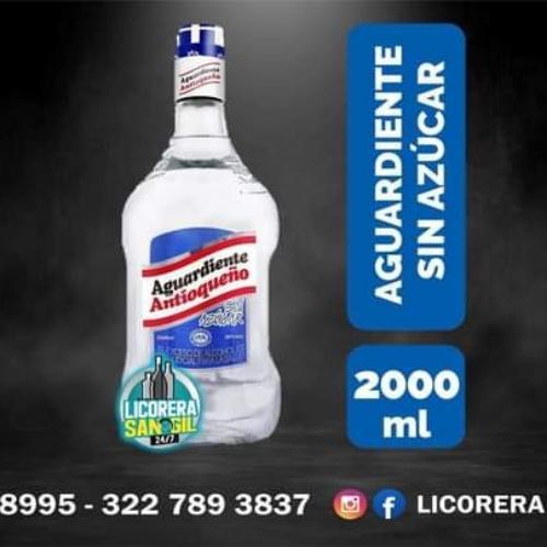 AGUARDIENTE ANTIOQUEÑO 2000ml GARRAFA 