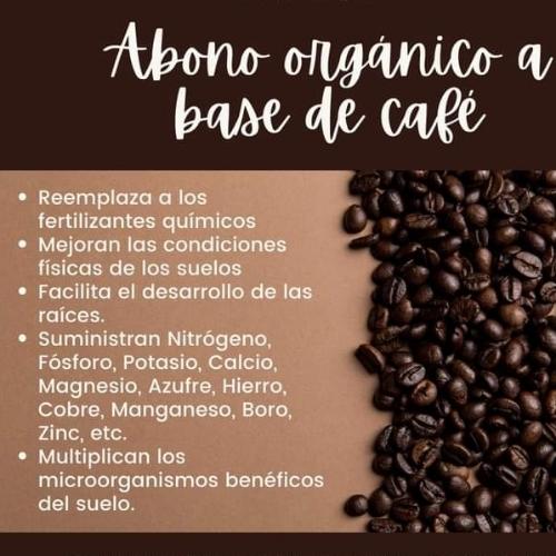 Abono orgánico a base de café libra