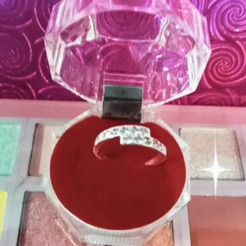 Anillo niña linea zirconia colores surtidos