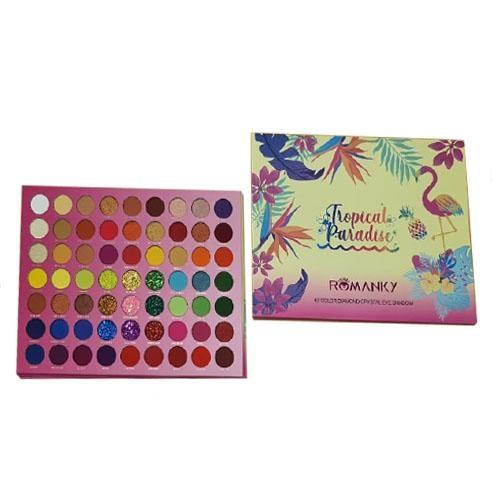  Maquillaje ,Paleta Romanky 63 colores.