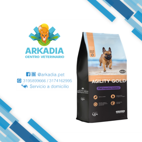 AGILITY GOLD PIEL PEQUEÑOS ADULTOS/ 1,5 kg