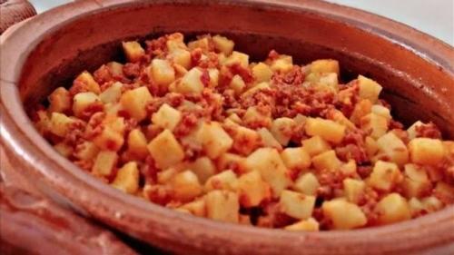 Taco de Papas con Chorizo
