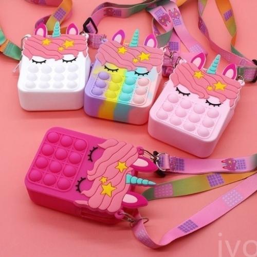 Monedero Pop It Unicornio