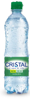 Agua Cristal con Gas 600ml