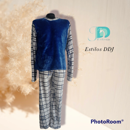 Pijama a cuadros termica