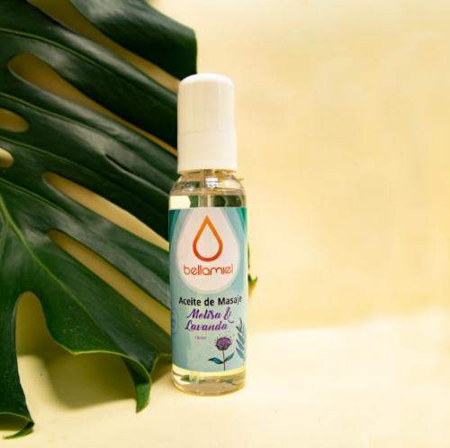Aceite de masaje de Melisa y Lavanda