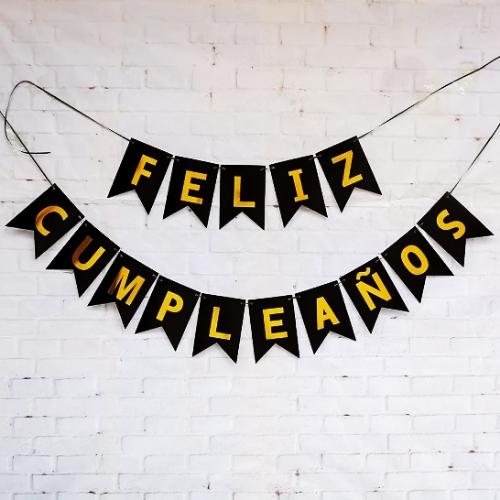 Banderín feliz cumpleaños