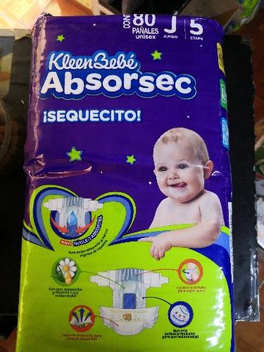 Absorbsec Jumbo 80 Pañales