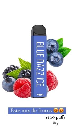 Bar 1200 Blue Razz Ice sin nicotina
