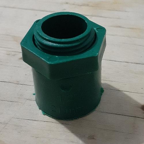 Adactador terminal pvc 1/2