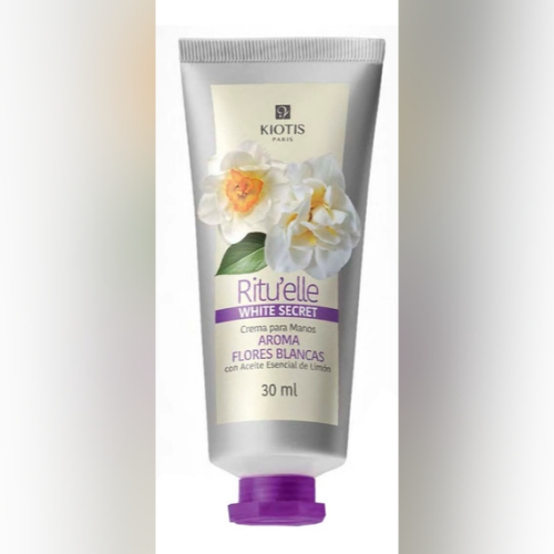 CREMA PARA MANOS AROMA FLORES BLANCAS 
Con Aceite Esencial De Limón