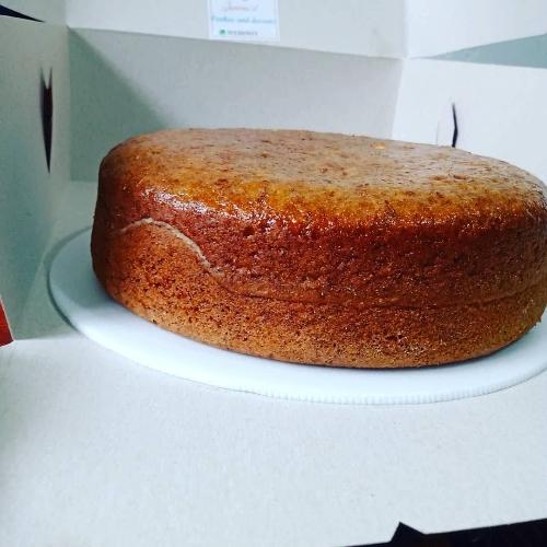 Torta de banano con mani 1/2 lb
