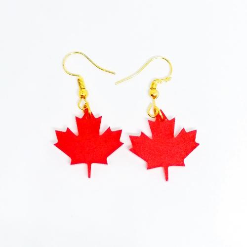 Aretes Canadá Rojos