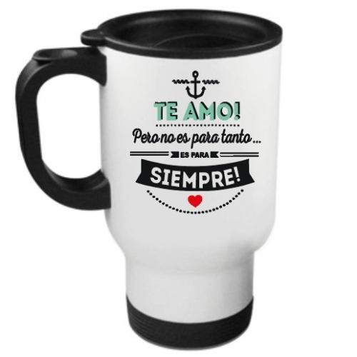 Termo de aluminio tipo taza  