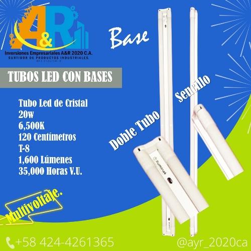 Base 2 Tubos Led 120CM (Sin Tubos)