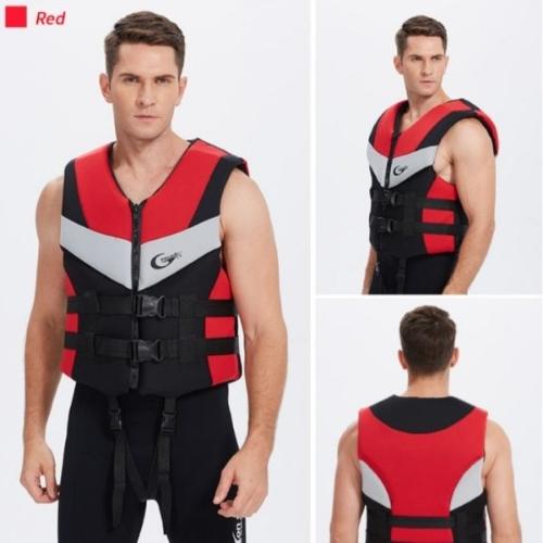  Chaleco de Neopreno M con arnes Rojo