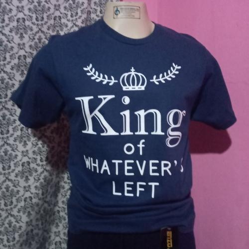 Camisa azul oscura king