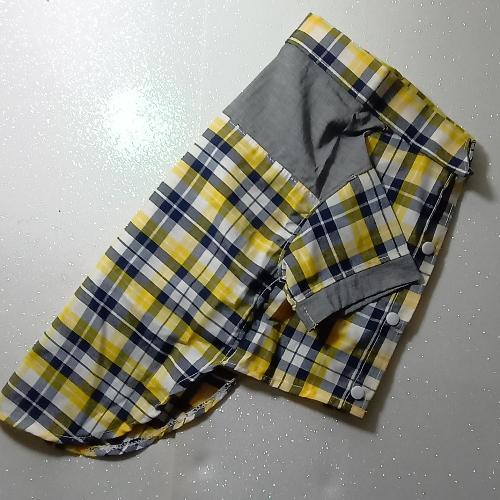 A cuadros amarillo Talla 4