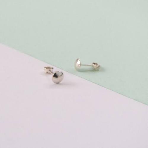 Arete abridor lenteja de plata (chico)