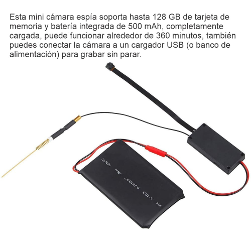 Camara Mini Espía Wifi Cámara Oculta Inalámbrica 1080p AHD