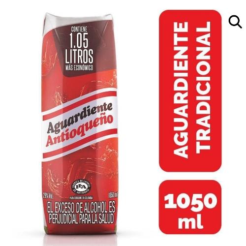 Aguardiente Antioqueño Rojo 1,050 Litro
