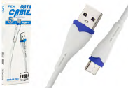 CABLE DE CARGA Y DATOS ANDROID MICRO REDONDO 1,5M BLANCO + NARANJA 5A ANDROID TIPO-C REDONDO