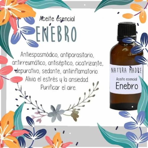 Aceite artesanal esencial de enebro