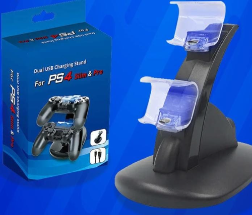 Base de Carga con Luz led para mandos Ps4