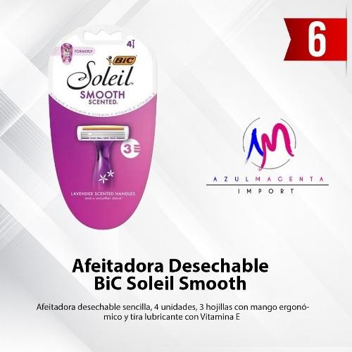 Afeitadora desechable Bic Soleil Smooth (4) Lavanda